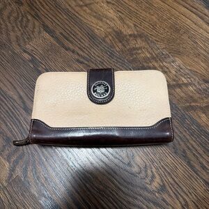 Dooney & Bourke Tan and Brown Leather Wallet